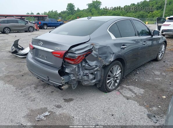 JN1EV7AR4JM440314 2018 INFINITI Q50 Серый Вид спереди