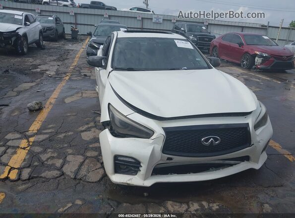 JN1EV7AR5HM835628 2017 INFINITI Q50 White Widok zestawu wskaźników