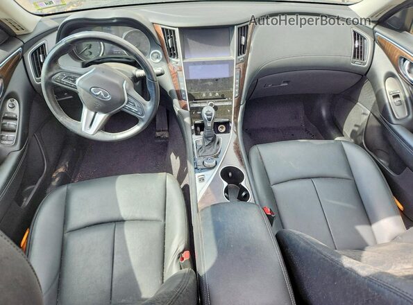 JN1EV7AR6KM552467 2019 INFINITI Q50 Black Առջևի վահանակի տեսք