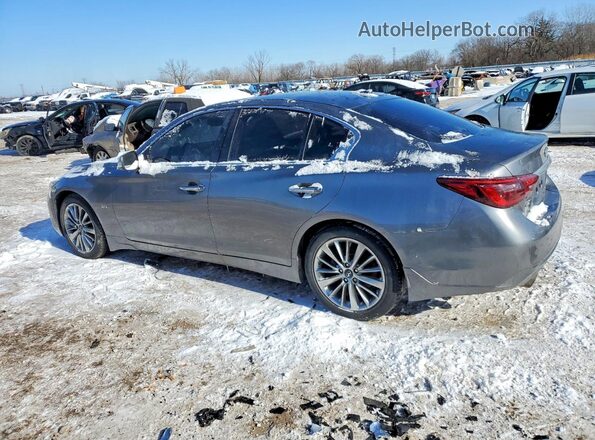JN1EV7AR7JM433292 2018 INFINITI Q50 Gray Trasero izquierdo