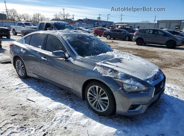 JN1EV7AR7JM433292 2018 INFINITI Q50 Gray Delantero derecho