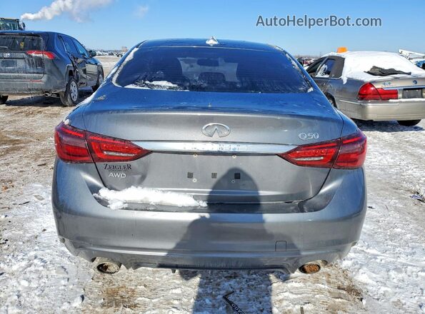 JN1EV7AR7JM433292 2018 INFINITI Q50 Gray Vista trasera