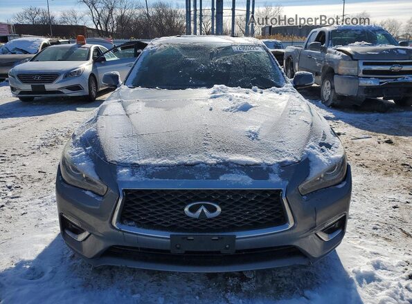 JN1EV7AR7JM433292 2018 INFINITI Q50 Gray Vista frontal