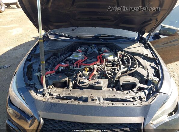 JN1EV7AR7JM439688 2018 INFINITI Q50 Black Հետևի տեսք
