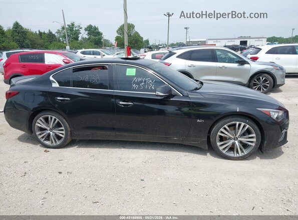 JN1EV7AR7KM551246 2019 INFINITI Q50 Black უკანა სალონის ხედი