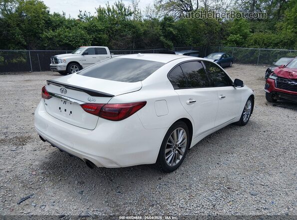 JN1EV7AR8JM443684 2018 INFINITI Q50 White უკანა მარჯვენა
