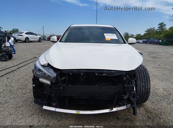 JN1EV7AR8JM443684 2018 INFINITI Q50 White უკანა სალონის ხედი