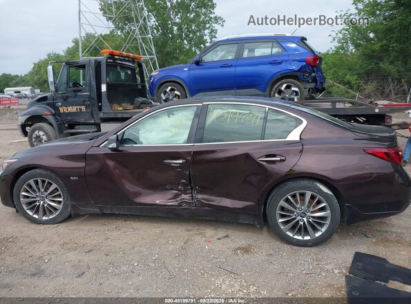 JN1EV7ARXJM437482 2018 INFINITI Q50 Brown Սալոնի 360 աստիճան տեսք
