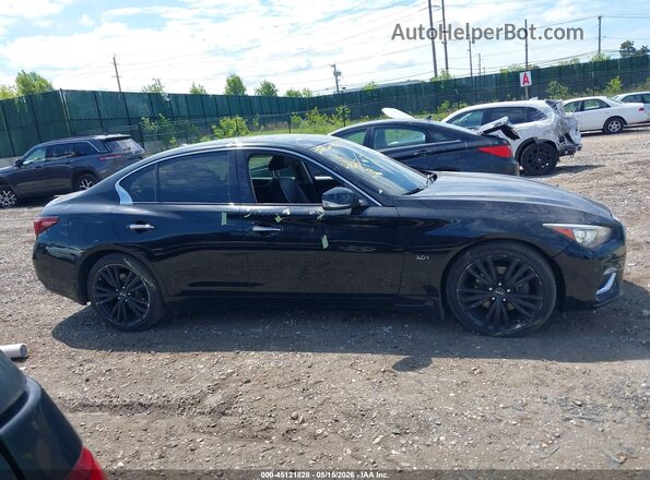 JN1EV7ARXJM439572 2018 INFINITI Q50 Черный Вид задней части салона
