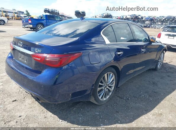 JN1EV7BP5MM702052 2021 INFINITI Q50 Blue Trasero derecho