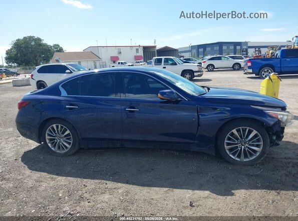 JN1EV7BP5MM702052 2021 INFINITI Q50 Blue Vista interior trasera