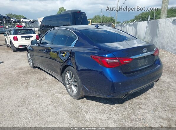 JN1EV7BP5MM702052 2021 INFINITI Q50 Blue Trasero izquierdo