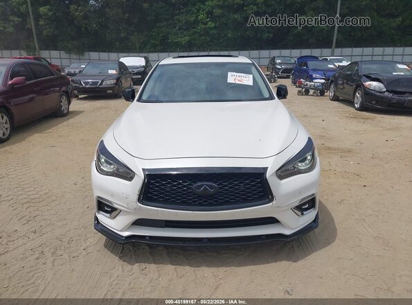 JN1EV7BP8PM513058 2023 INFINITI Q50 White ხელსაწყოთა პანელის ხედი