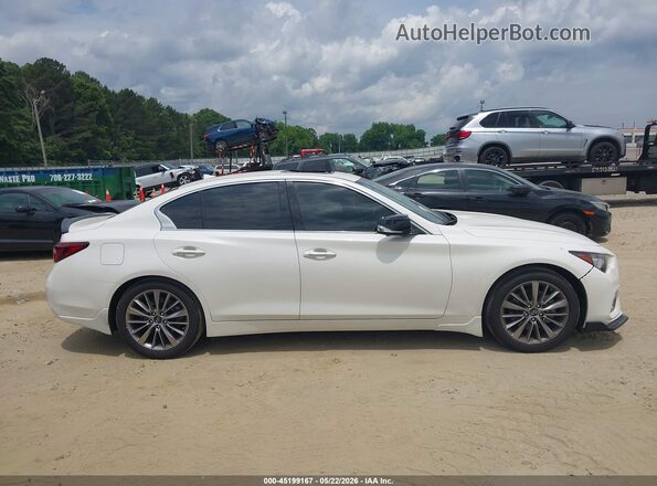 JN1EV7BP8PM513058 2023 INFINITI Q50 White უკანა სალონის ხედი