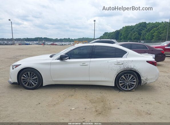 JN1EV7BP8PM513058 2023 INFINITI Q50 White სალონის 360-გრადუსიანი ხედი