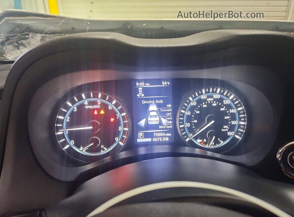 JN1EV7CP6MM706352 2021 INFINITI Q50 White Widok zestawu wskaźników