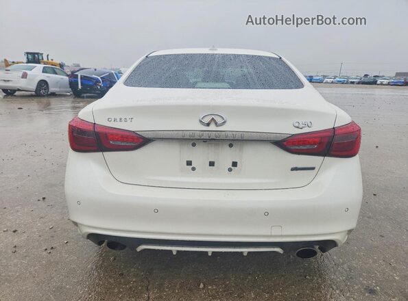 JN1EV7CP6MM706352 2021 INFINITI Q50 White Widok z tyłu