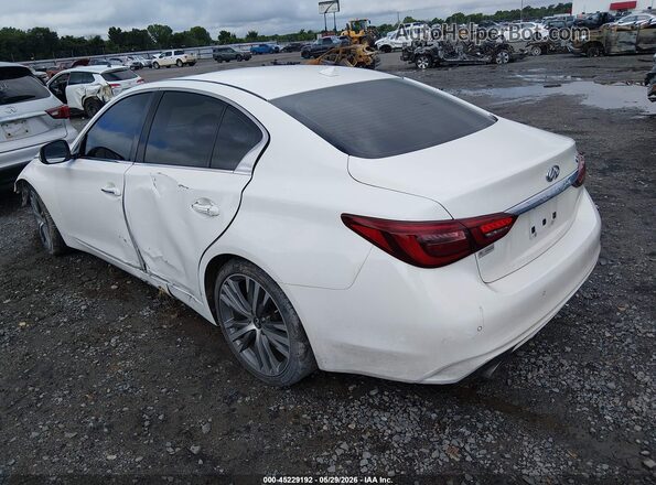 JN1EV7CP9MM705647 2021 INFINITI Q50 White Trasero izquierdo