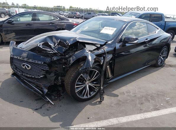 JN1EV7EK2JM342587 2018 INFINITI Q60 Black Przód lewy