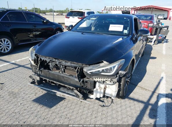 JN1EV7EK3JM342419 2018 INFINITI Q60 Black წინა მარცხენა ხედი სამი მეოთხედიდან