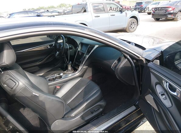 JN1EV7EK7HM361789 2017 INFINITI Q60 Black Front interior view