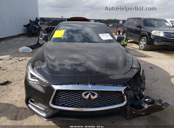 JN1EV7EK7HM361789 2017 INFINITI Q60 Black Instrument cluster view