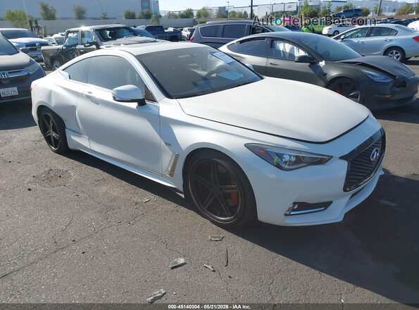 JN1EV7EKXHM360166 2017 INFINITI Q60 White უკანა სალონის ხედი