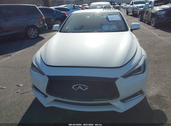 JN1EV7EKXHM360166 2017 INFINITI Q60 White ხელსაწყოთა პანელის ხედი