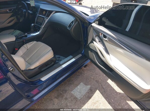 JN1EV7EKXHM360250 2017 INFINITI Q60 Blue Front interior view