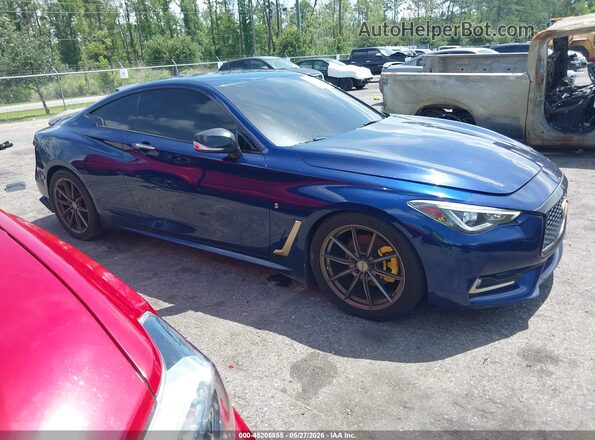 JN1EV7EKXHM360250 2017 INFINITI Q60 Blue Rear interior view