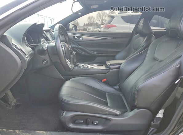 JN1EV7EL0HM552012 2017 INFINITI Q60 Черный Вид салона спереди