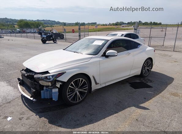 JN1EV7EL1JM390865 2018 INFINITI Q60 White Przód lewy