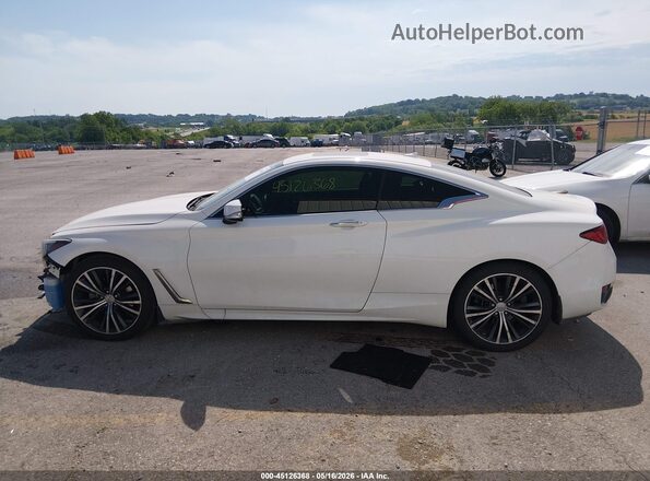 JN1EV7EL1JM390865 2018 INFINITI Q60 White Widok wnętrza 360 stopni