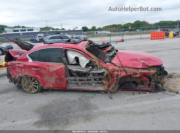 JN1FV7AP6KM760822 2019 INFINITI Q50 Red Вид задньої частини салону