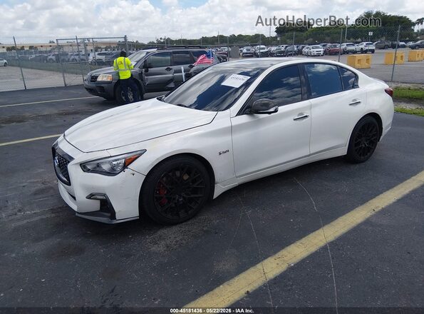 JN1FV7AR4JM480039 2018 INFINITI Q50 White Przód lewy