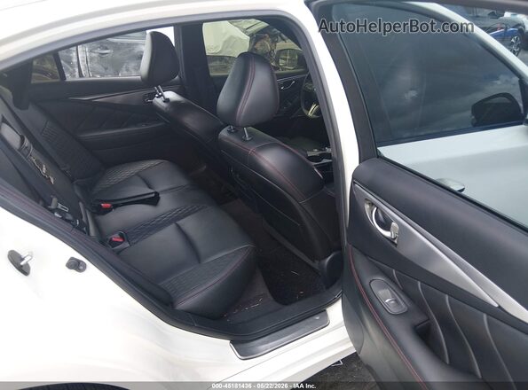 JN1FV7AR4JM480039 2018 INFINITI Q50 White Widok naklejki z numerem VIN