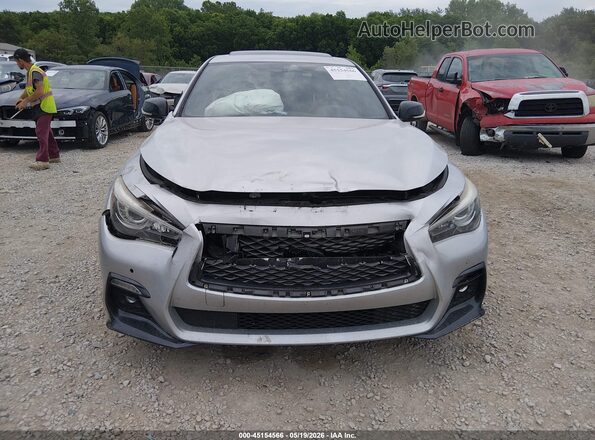 JN1FV7AR4JM480297 2018 INFINITI Q50 Silver Widok z przodu
