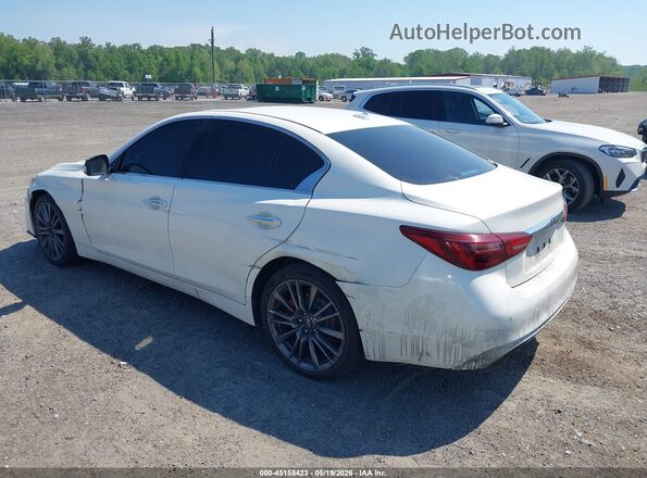 JN1FV7ARXLM660600 2020 INFINITI Q50 White Rear left