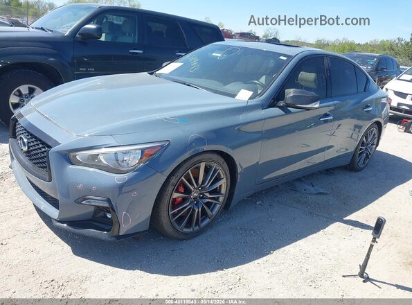 JN1FV7DR4MM880117 2021 INFINITI Q50 Blue წინა მარცხენა ხედი სამი მეოთხედიდან