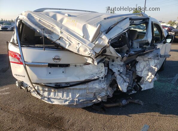 JN8AE2KP2H9165586 2017 NISSAN QUEST White Передня права чверть