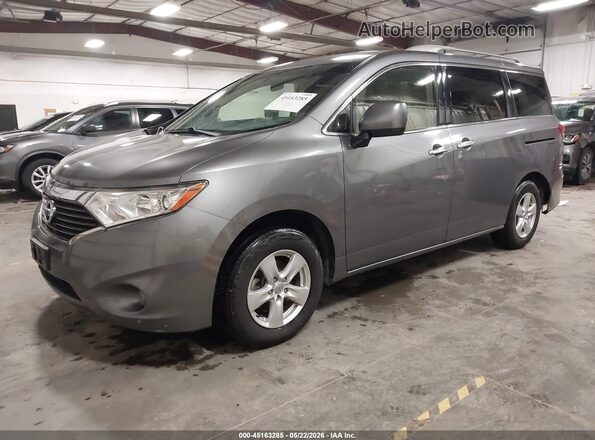 JN8AE2KP8H9168024 2017 NISSAN QUEST Gray წინა მარცხენა ხედი სამი მეოთხედიდან