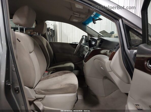 JN8AE2KP8H9168024 2017 NISSAN QUEST Gray წინა სალონის ხედი