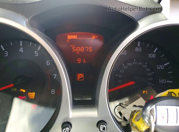 JN8AF5MR3HT700201 2017 NISSAN JUKE Yellow Instrument cluster view