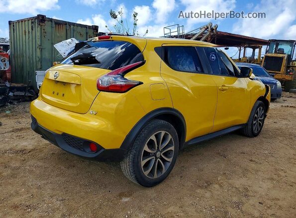 JN8AF5MR3HT700201 2017 NISSAN JUKE Yellow Rear right