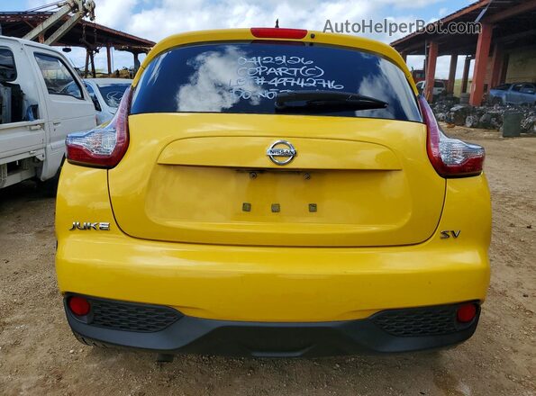 JN8AF5MR3HT700201 2017 NISSAN JUKE Yellow Rear view