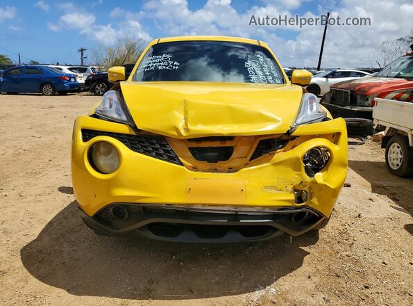 JN8AF5MR3HT700201 2017 NISSAN JUKE Yellow Front view