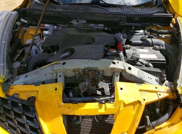 JN8AF5MR3HT700201 2017 NISSAN JUKE Yellow Engine compartment view