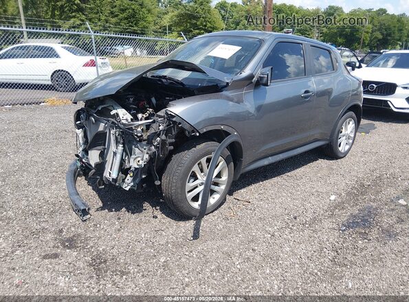 JN8AF5MRXGT601776 2016 NISSAN JUKE Gray Առջևի ձախ երեք քառորդ տեսարան