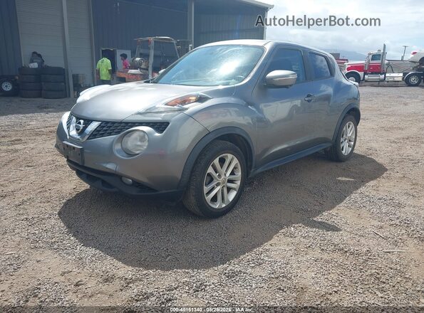 JN8AF5MRXGT604287 2016 NISSAN JUKE Gray Առջևի ձախ երեք քառորդ տեսարան