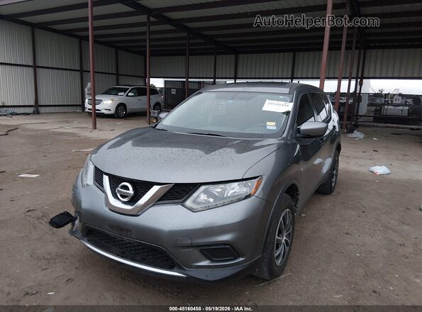 JN8AT2MT0GW018795 2016 NISSAN ROGUE Gray Vista tres cuartos delantera izquierda